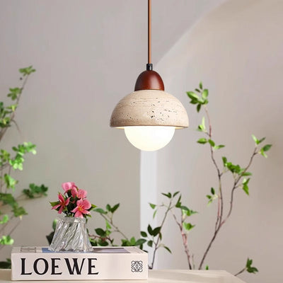 TerraStone Mushroom Pendant Light Modern Ceiling Fixture - OpalDwell