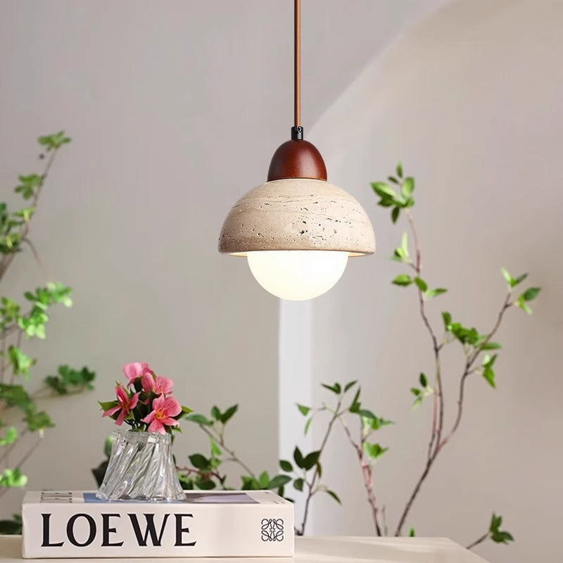 TerraStone Mushroom Pendant Light Modern Ceiling Fixture - OpalDwell