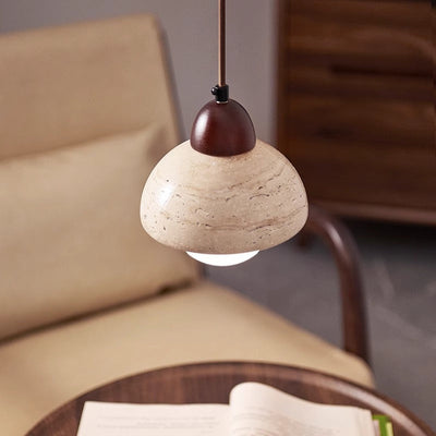 TerraStone Mushroom Pendant Light Modern Ceiling Fixture - OpalDwell