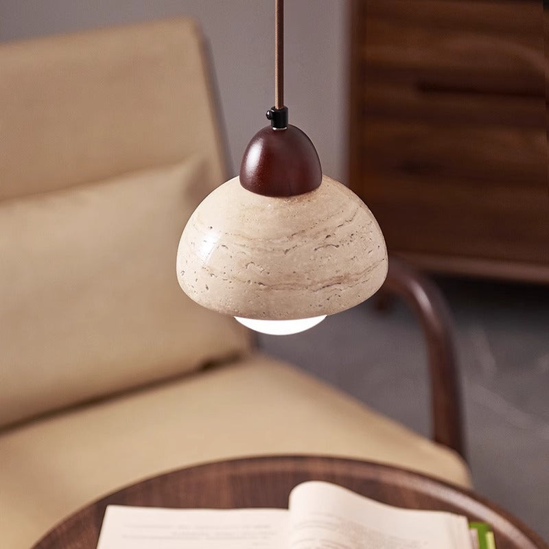 TerraStone Mushroom Pendant Light Modern Ceiling Fixture - OpalDwell