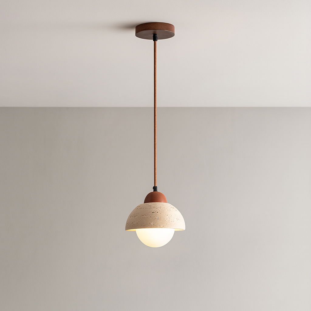 TerraStone Mushroom Pendant Light Modern Ceiling Fixture - OpalDwell