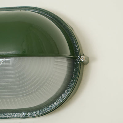 Maris Outdoor Wall Light With Industrial Ribbed Glass - OpalDwell