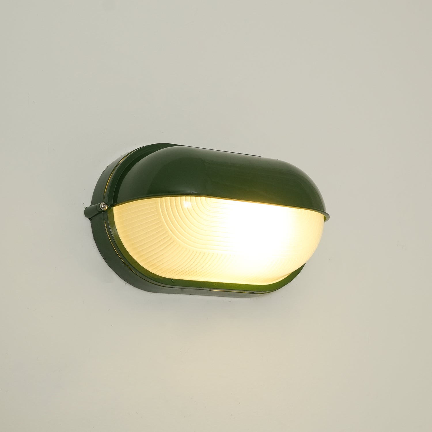 Maris Outdoor Wall Light With Industrial Ribbed Glass - OpalDwell