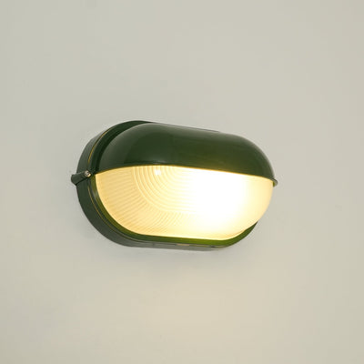 Maris Outdoor Wall Light With Industrial Ribbed Glass - OpalDwell