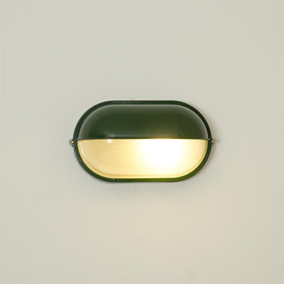 Maris Outdoor Wall Light With Industrial Ribbed Glass - OpalDwell