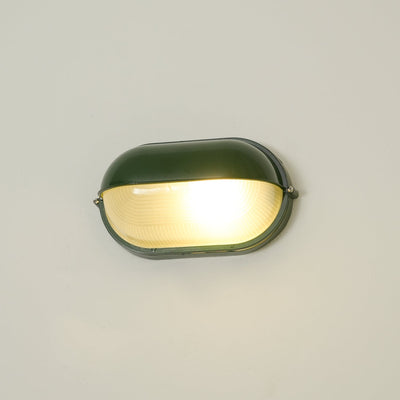 Maris Outdoor Wall Light With Industrial Ribbed Glass - OpalDwell