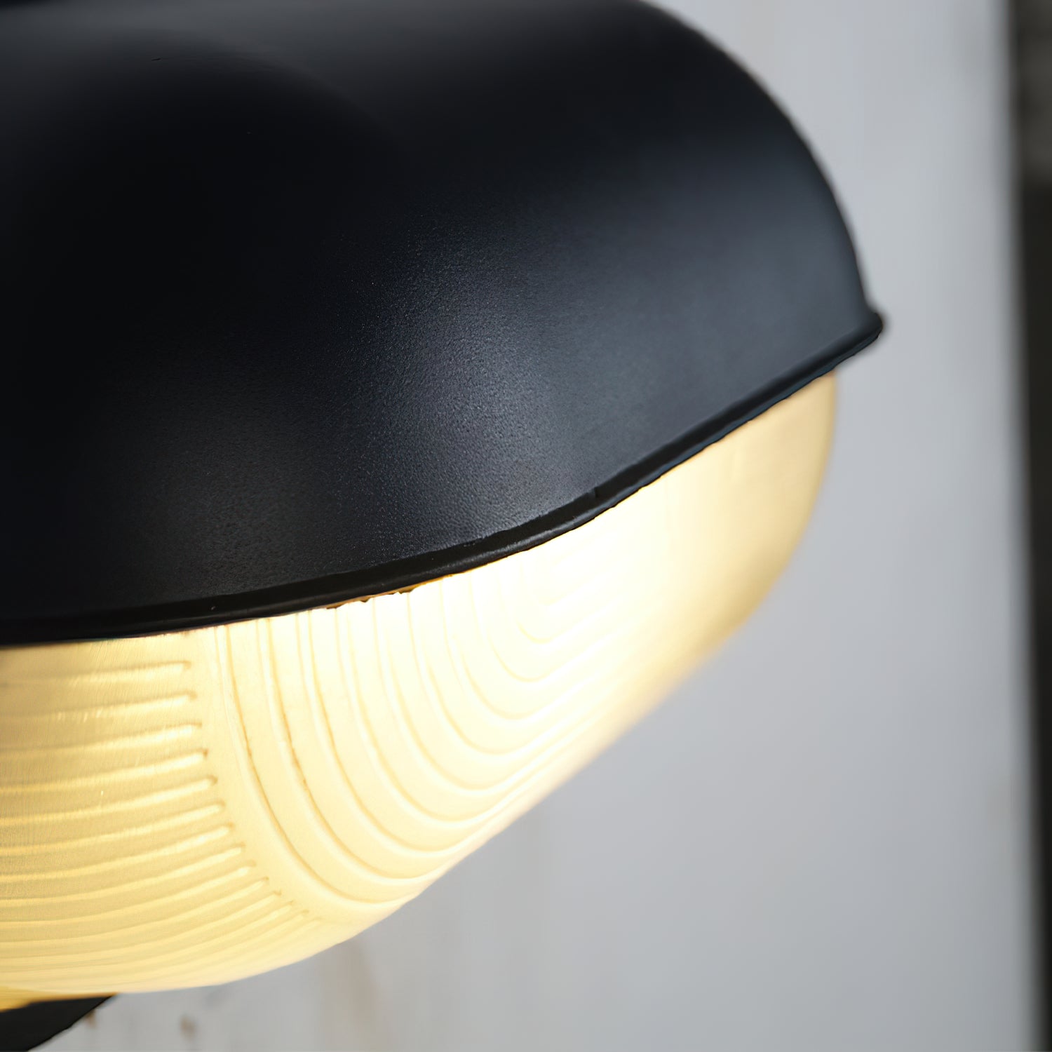 Maris Outdoor Wall Light With Industrial Ribbed Glass - OpalDwell