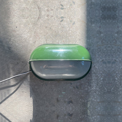 Maris Outdoor Wall Light With Industrial Ribbed Glass - OpalDwell