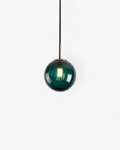 VeraLux Amber Glass Pendant Ceiling Light Vintage Warmth - OpalDwell