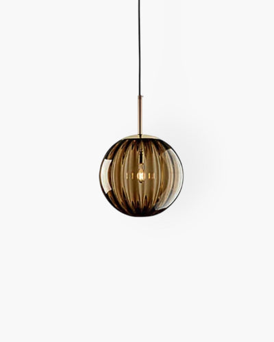 VeraLux Amber Glass Pendant Ceiling Light Vintage Warmth - OpalDwell
