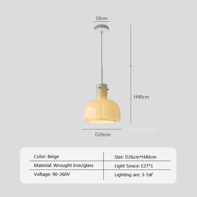 Eldrida Glass Pendant Light For Timeless Home Decor - OpalDwell