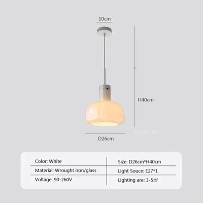 Eldrida Glass Pendant Light For Timeless Home Decor - OpalDwell