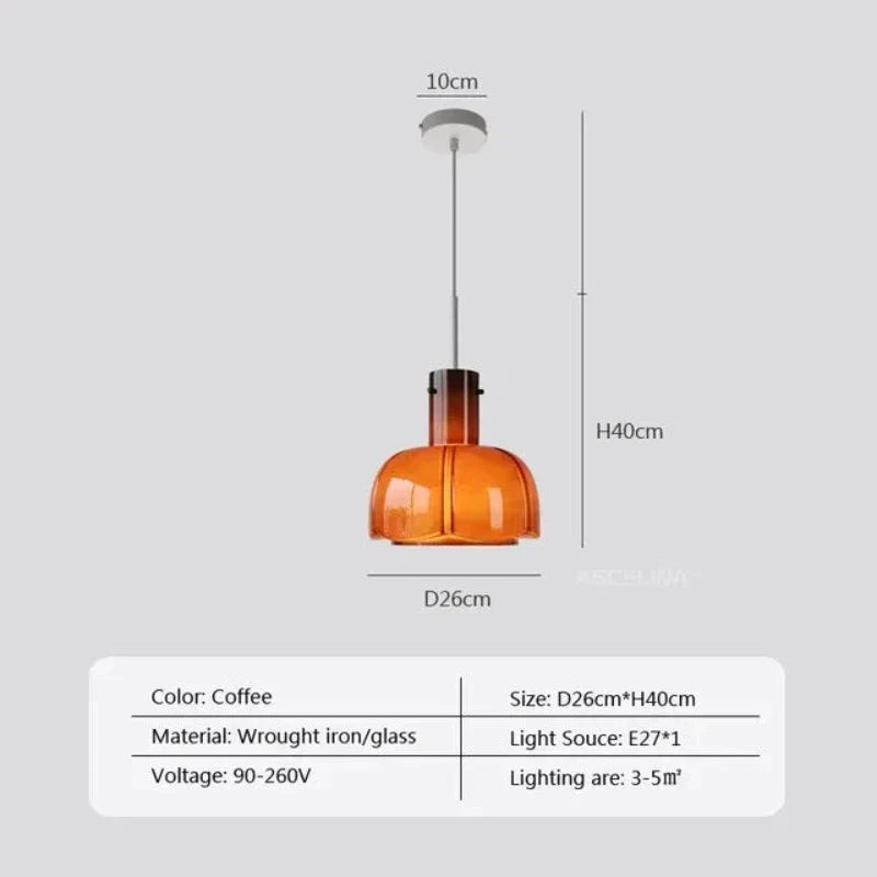 Eldrida Glass Pendant Light For Timeless Home Decor - OpalDwell