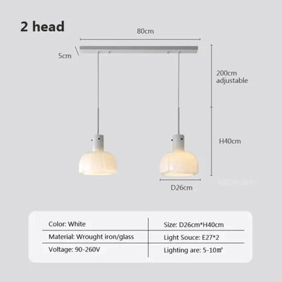 Eldrida Glass Pendant Light For Timeless Home Decor - OpalDwell