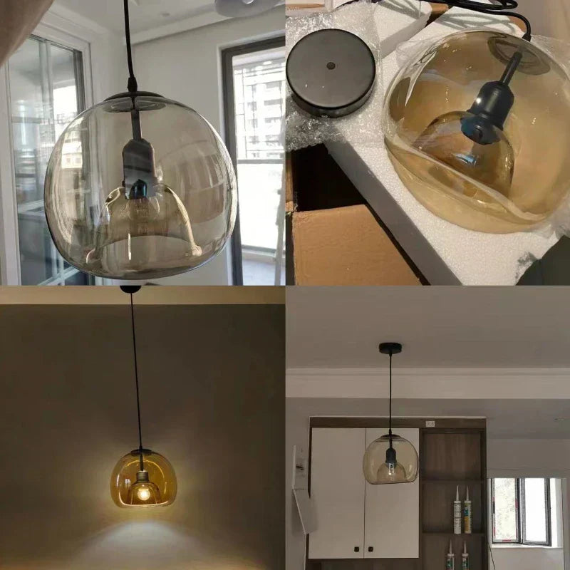 ElaraGlass Pendant Light – Modern Nordic Design For Homes - OpalDwell