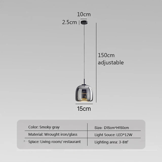 LumaNest Glass Lamp Minimalist Light for Bright Rooms - OpalDwell