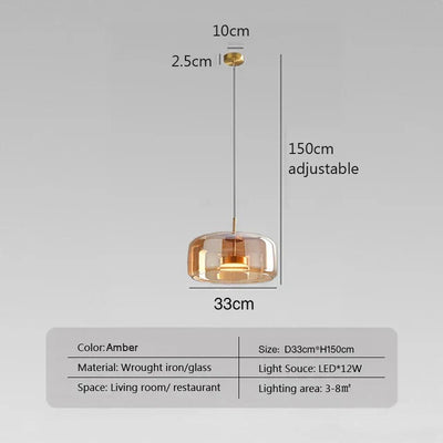 LumaNest Glass Lamp Minimalist Light for Bright Rooms - OpalDwell