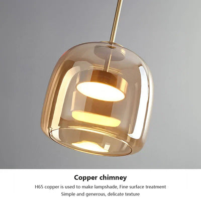 LumaNest Glass Lamp Minimalist Light for Bright Rooms - OpalDwell