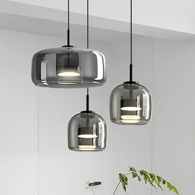 LumaNest Glass Lamp Minimalist Light for Bright Rooms - OpalDwell