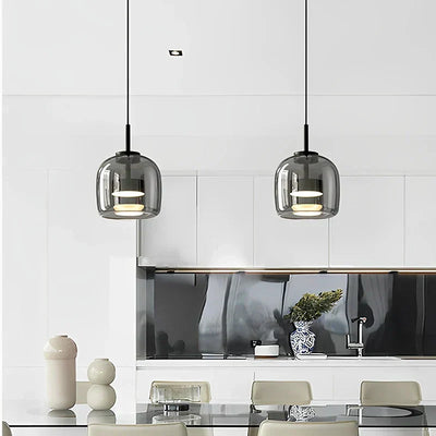 LumaNest Glass Lamp Minimalist Light for Bright Rooms - OpalDwell