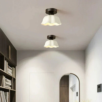 Lumenara Glass and Ceramic Pendant Lamp Chandelier-Style - OpalDwell