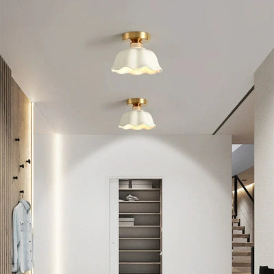 Lumenara Glass and Ceramic Pendant Lamp Chandelier-Style - OpalDwell