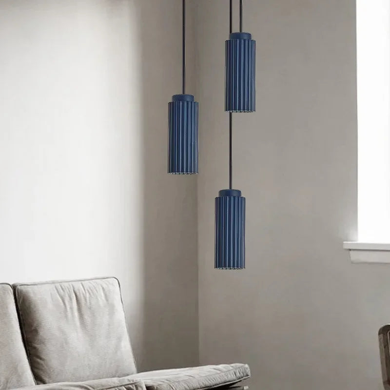 Virello Nordic Ribbed Pendant Light for Kitchens and Dining Areas OpalDwell