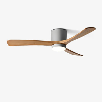 Everwood Nordic Wood Ceiling Fan Light 42 and 48 Inch LED Fixture OpalDwell