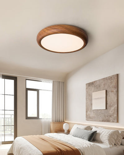 Nexa Walnut Ceiling Light With Full Spectrum Lighting - OpalDwell