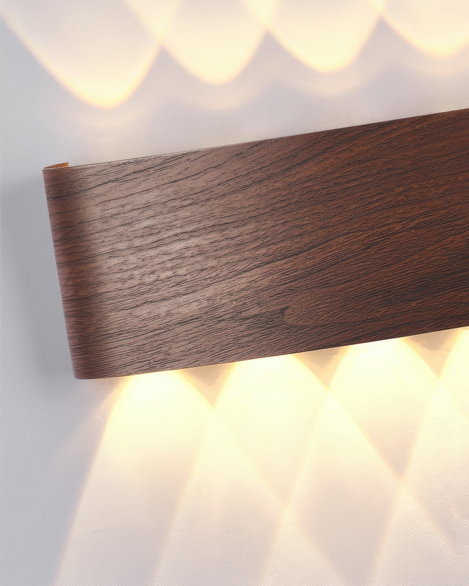 LumaVerde Woodgrain LED Outdoor Sconce Weather-Resistant - OpalDwell