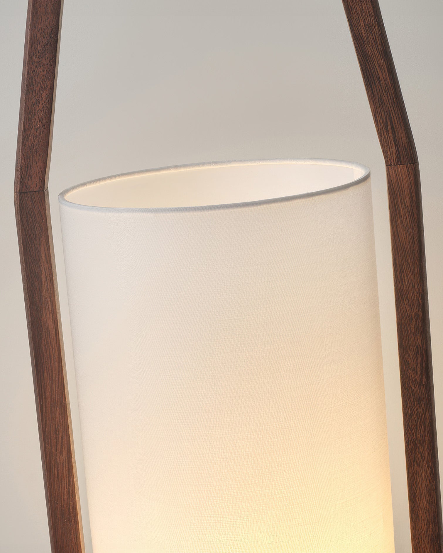 HikariZen Floor Lamp, Japanese Wood, Retro Zen Glow OpalDwell