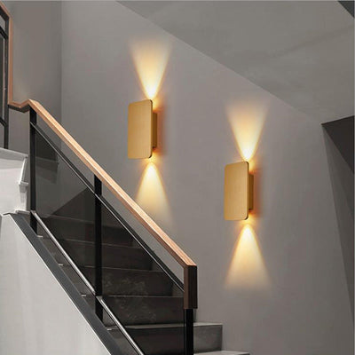 LumaRect Indoor Wall Lamp | Rectangular LED Fixture - OpalDwell