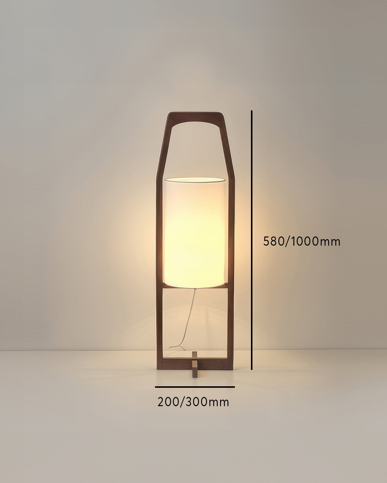 HikariZen Floor Lamp, Japanese Wood, Retro Zen Glow OpalDwell