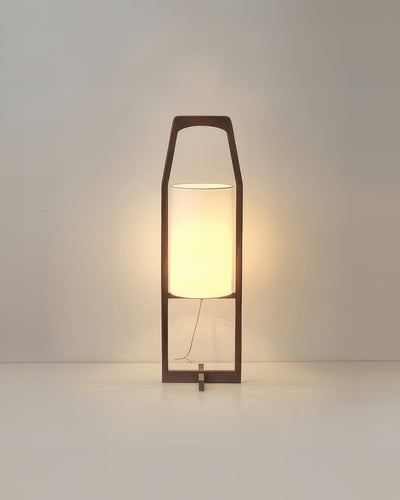 HikariZen Floor Lamp, Japanese Wood, Retro Zen Glow OpalDwell