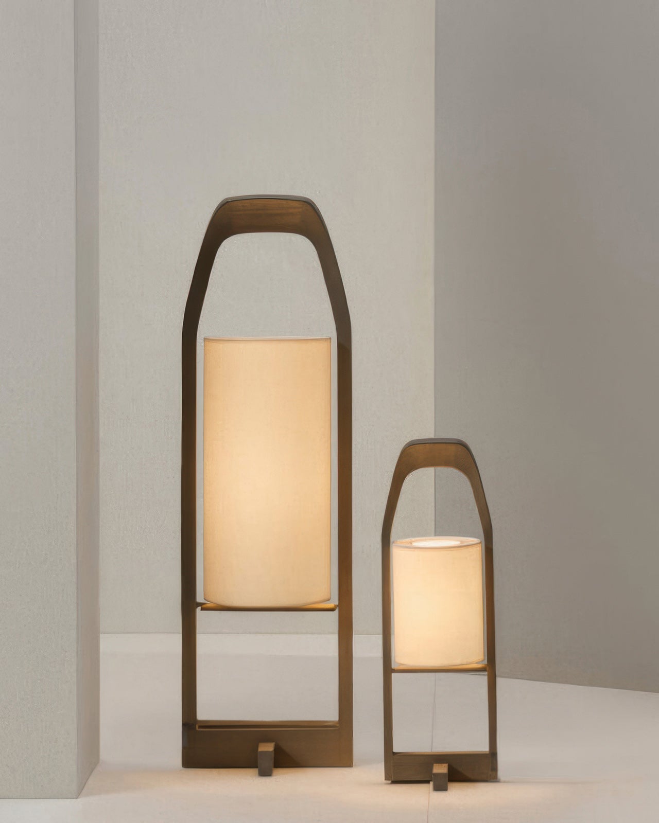 HikariZen Floor Lamp, Japanese Wood, Retro Zen Glow OpalDwell