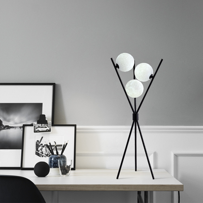 LunaGlow Moonlight Floor and Table Lamp For Modern Living Rooms - OpalDwell