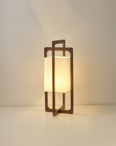 HikariZen Floor Lamp, Japanese Wood, Retro Zen Glow OpalDwell