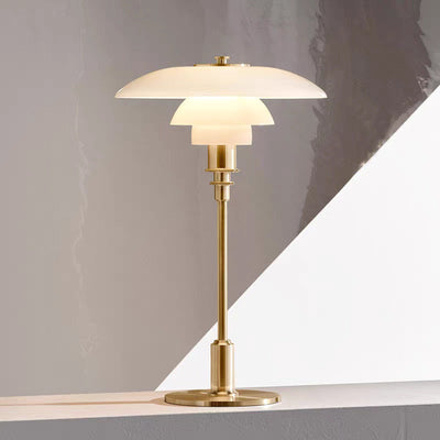 NovaGlow Table Lamp Dimmable LED For Bedroom Living Room And Reading - OpalDwell