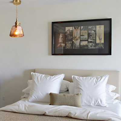Amber Glass Pendant Lamp – Warm Light & Stylish Design | OpalDwell - OpalDwell
