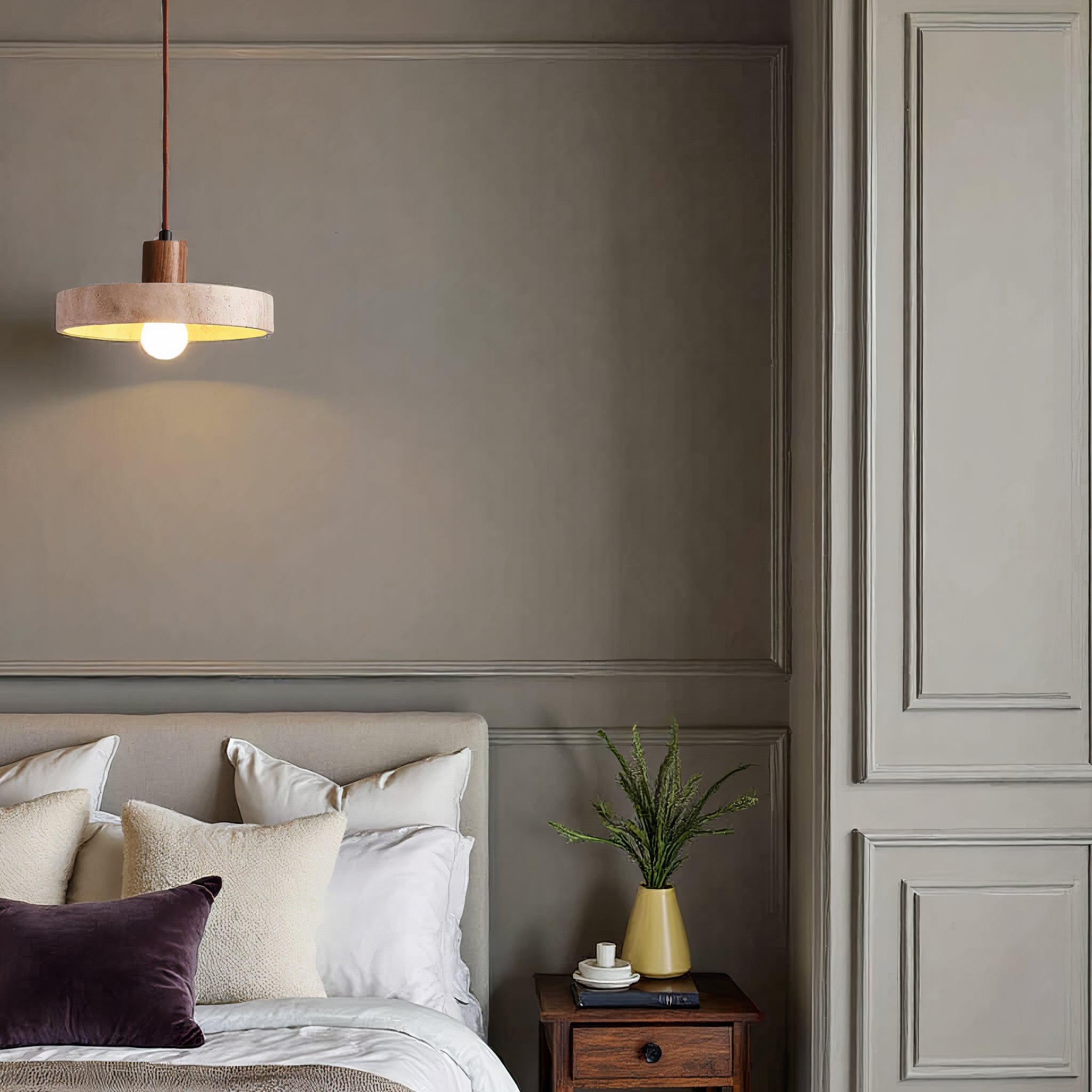 pendant lamp in natural stone - Unique & Adjustable | OpalDwell - OpalDwell