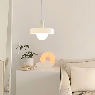 NovaHalo Ceiling Pendant Light With Opal Halo Shade Modern - OpalDwell