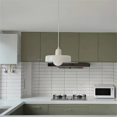 NovaHalo Ceiling Pendant Light With Opal Halo Shade Modern - OpalDwell