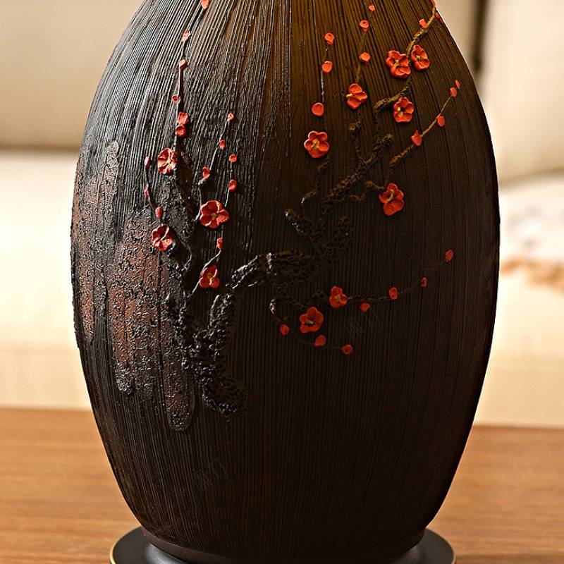 Ceramic Table Lamp With Linen Shade For Warm Ambient Living Room Lighting - OpalDwell