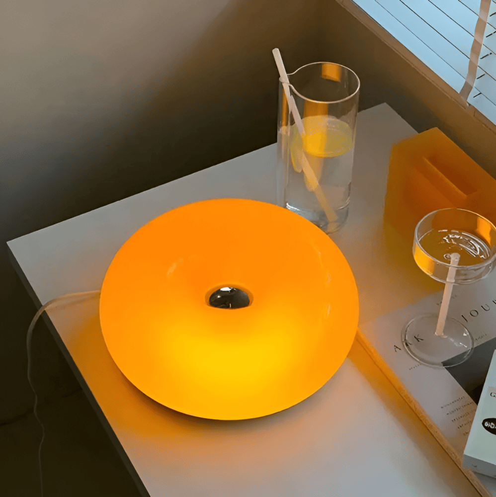 Orenda Donut Glass Lamp for Wall and Table Lighting - OpalDwell