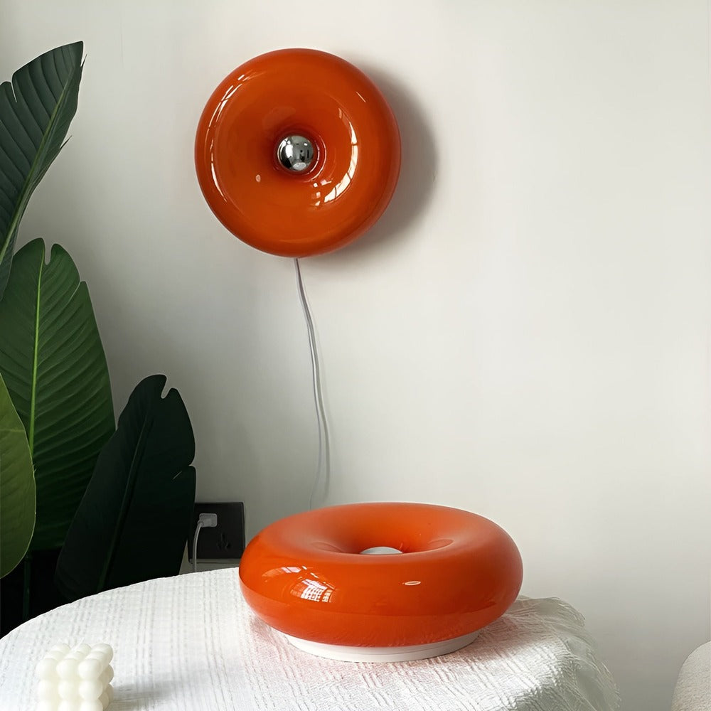 Orenda Donut Glass Lamp for Wall and Table Lighting - OpalDwell