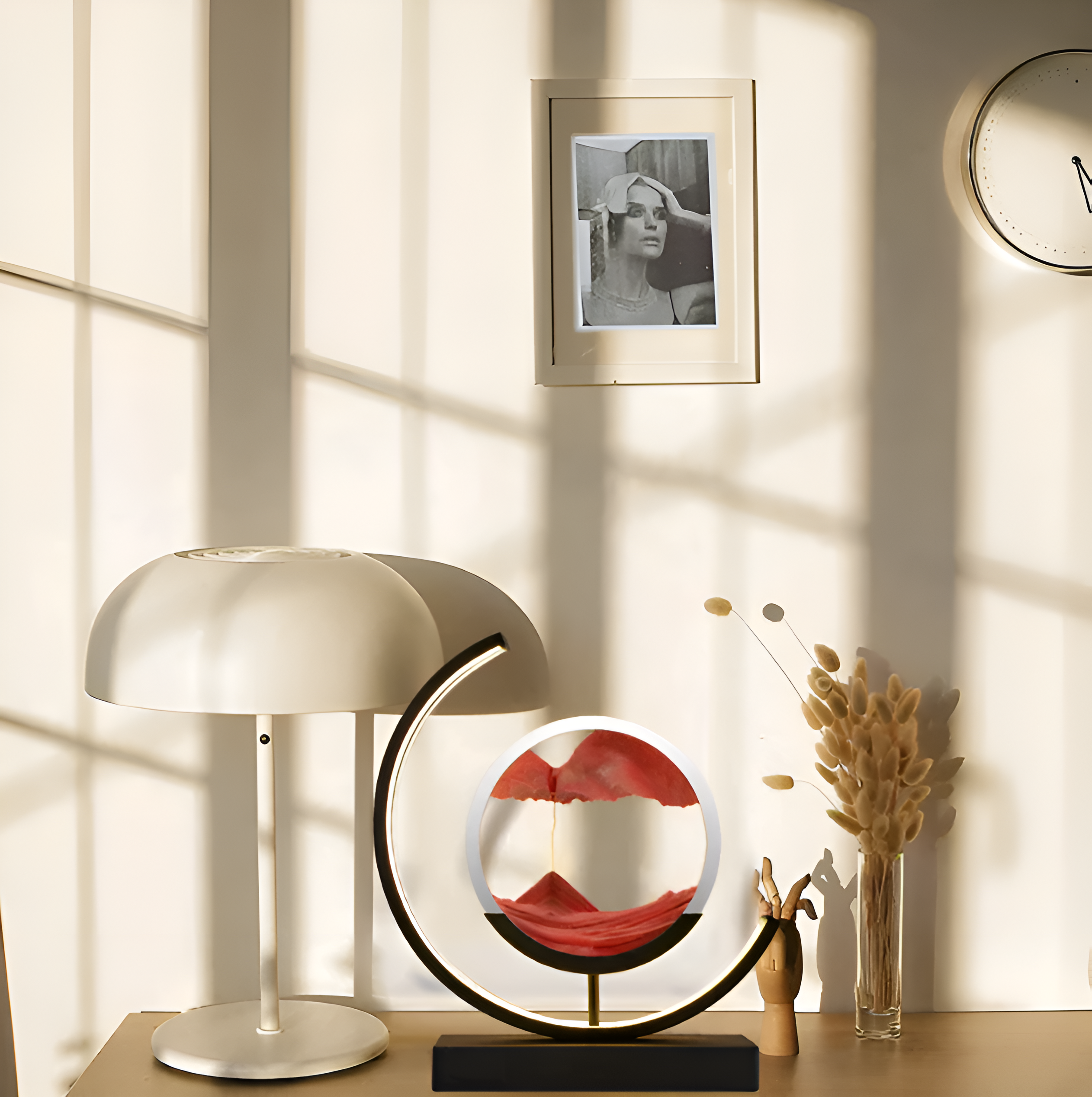 CalmSands Glow Lamp App-Controlled LED With Remote 3 Modes - OpalDwell