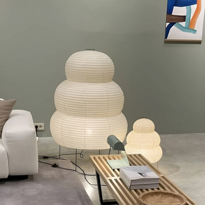 SoraLume Rice Paper Floor Lamp With Adjustable Lighting OpalDwell