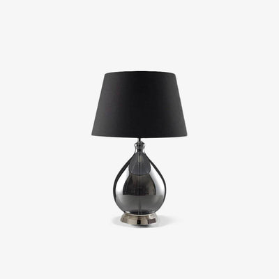 Glass Table Lamp With Fabric Shade For Modern Home Lighting - OpalDwell