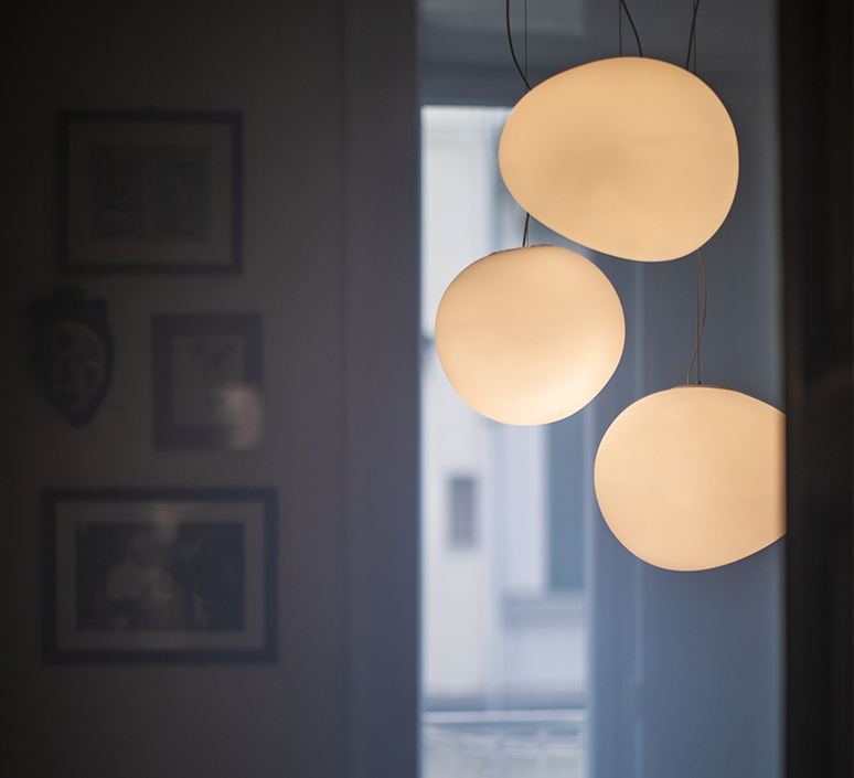 LumaVerde Glass Pendant Light Hand Blown Organic Form OpalDwell