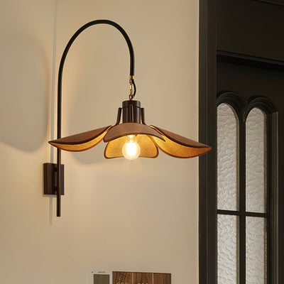 FloraNova Wall Lamp | Floral Bloom Wall Light, Ambient Glow - OpalDwell